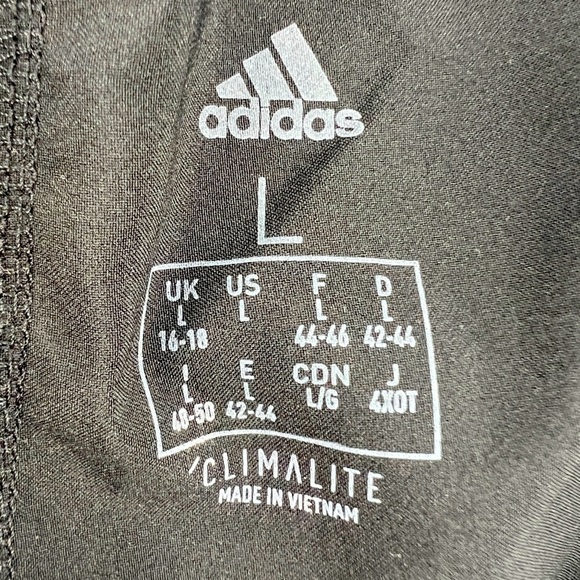 adidas Black Dri Fit Climalite Athletic Shorts Size Large Women’s - Picture 2 of 5